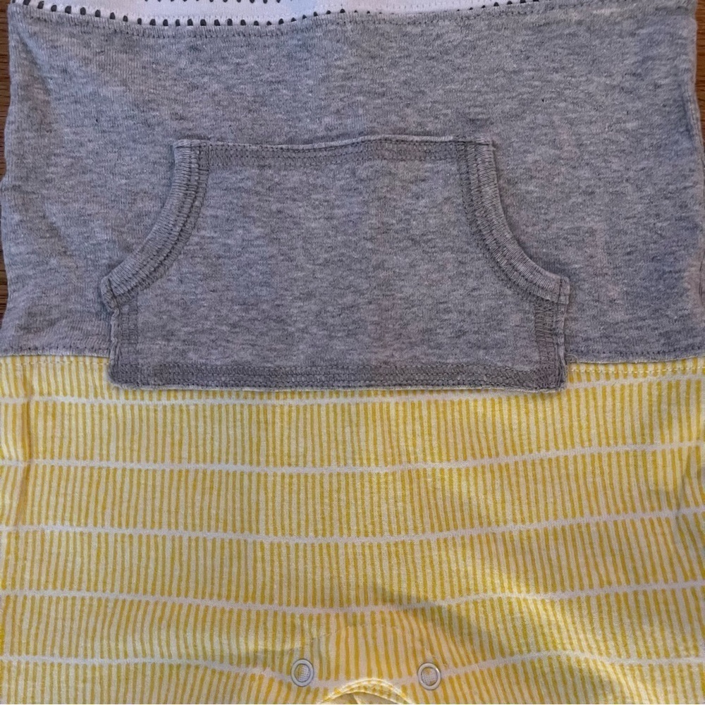 Lamaze | yellow stripped tank romper | baby boy 9 mo - Picture 3 of 7
